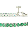 925 Sterling Silver Platinum Plated Tennis Bracelet with Color Cubic Zirconia