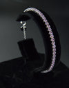 925 Sterling Silver Platinum Plated Tennis Bracelet with Color Cubic Zirconia